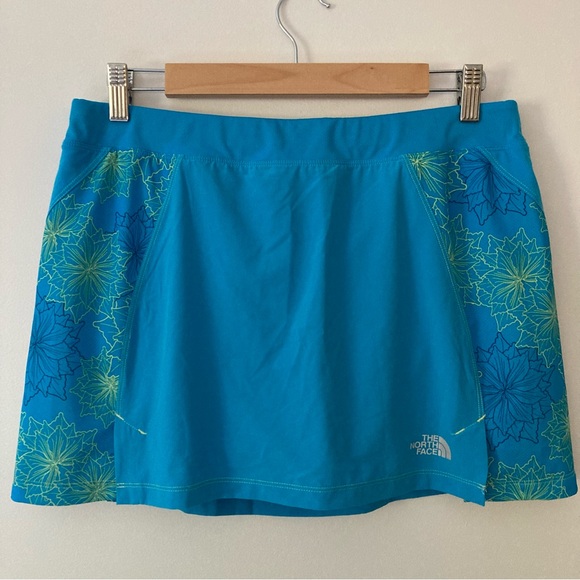 The North Face skort set skirt/shorts & racerback tank top running tennis blue M - Picture 6 of 16